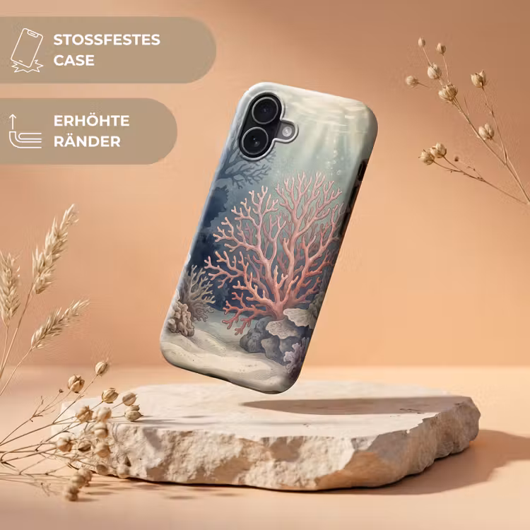 Koraal - Onderwater - Natuur - Roze Toughcase MagSafe Apple iPhone 17 klein -USP_RandenV_DE