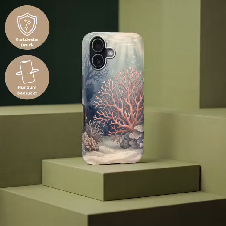 Koraal - Onderwater - Natuur - Roze Toughcase MagSafe Apple iPhone 17 klein -USP_PrintM_DE