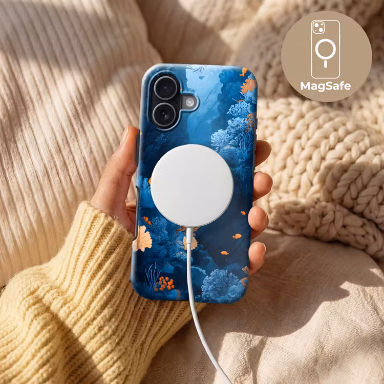 Koraalrif - Vissen - Oceaan - Blauw Toughcase MagSafe Apple iPhone 17 klein -USP_MagsafeV