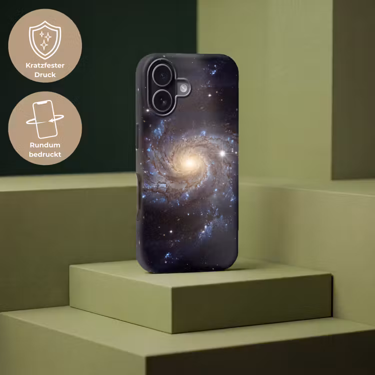 Kosmos - Sterrenstelsel - Donker Toughcase MagSafe Apple iPhone 17 klein -USP_PrintM_DE