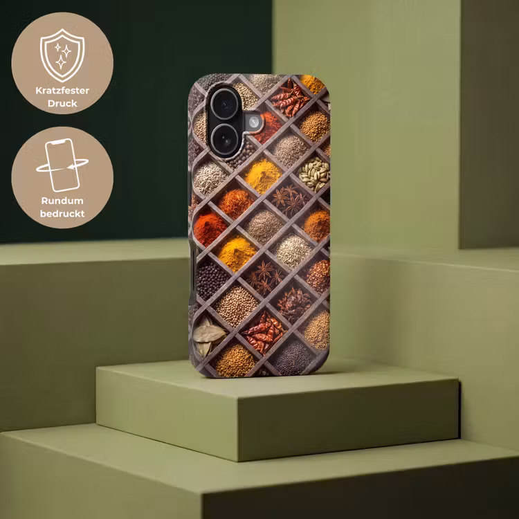 Handyhülle Toughcase - Kräuter – Holz – Essen - Kruiden - Houten - Eten Toughcase MagSafe Apple iPhone 17 klein