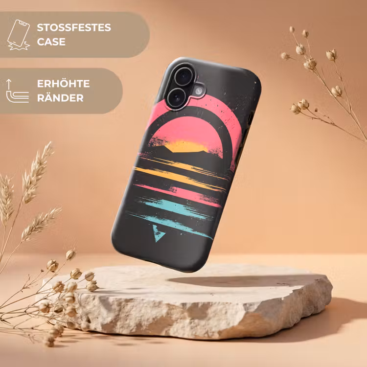 Cirkel - Abstract - Roze Toughcase MagSafe Apple iPhone 17 klein -USP_RandenV_DE