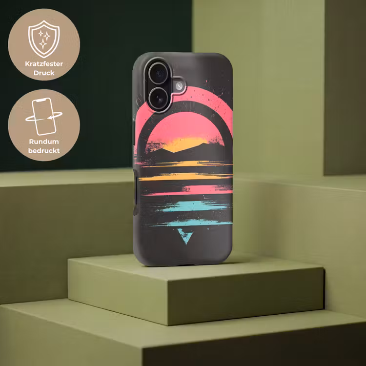 Cirkel - Abstract - Roze Toughcase MagSafe Apple iPhone 17 klein -USP_PrintM_DE