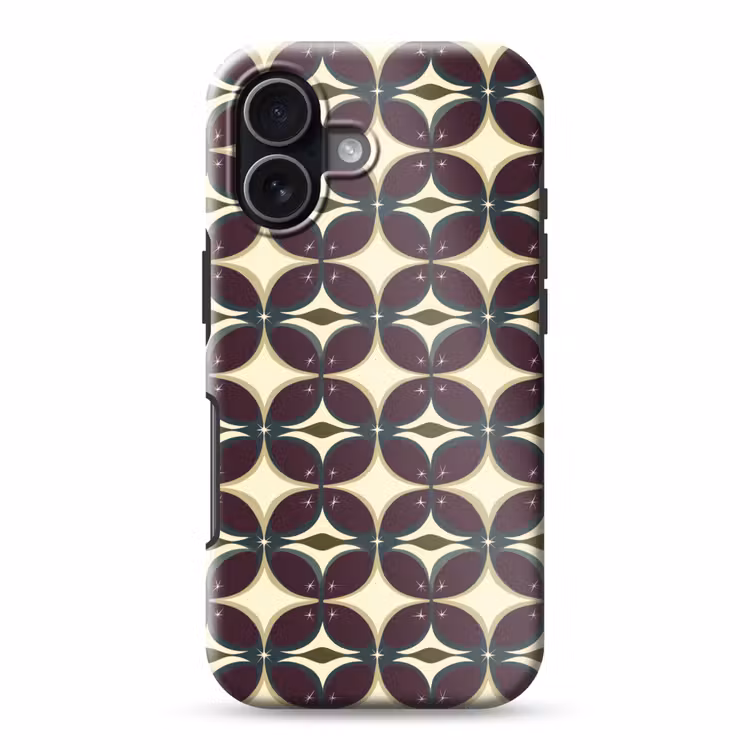 Cirkel - Retro - Kleurrijk Toughcase MagSafe Apple iPhone 17 klein 1017 -3d