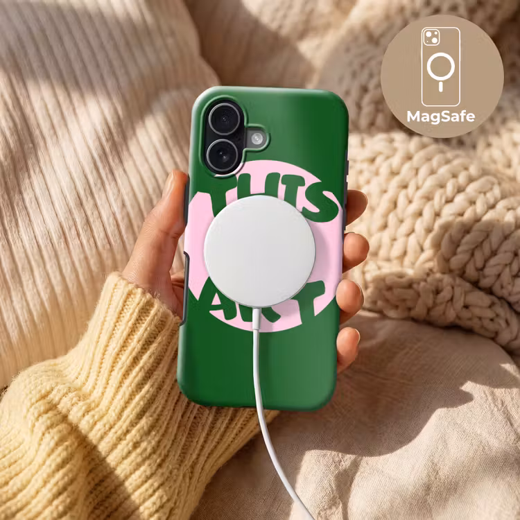 Cirkel - Roze - Tekst - Art Toughcase MagSafe Apple iPhone 17 klein -USP_MagsafeV