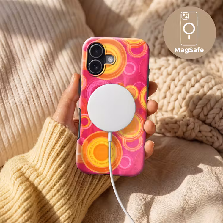 Cirkels - Design - Kleurrijk Toughcase MagSafe Apple iPhone 17 klein 1017 -USP_MagsafeV