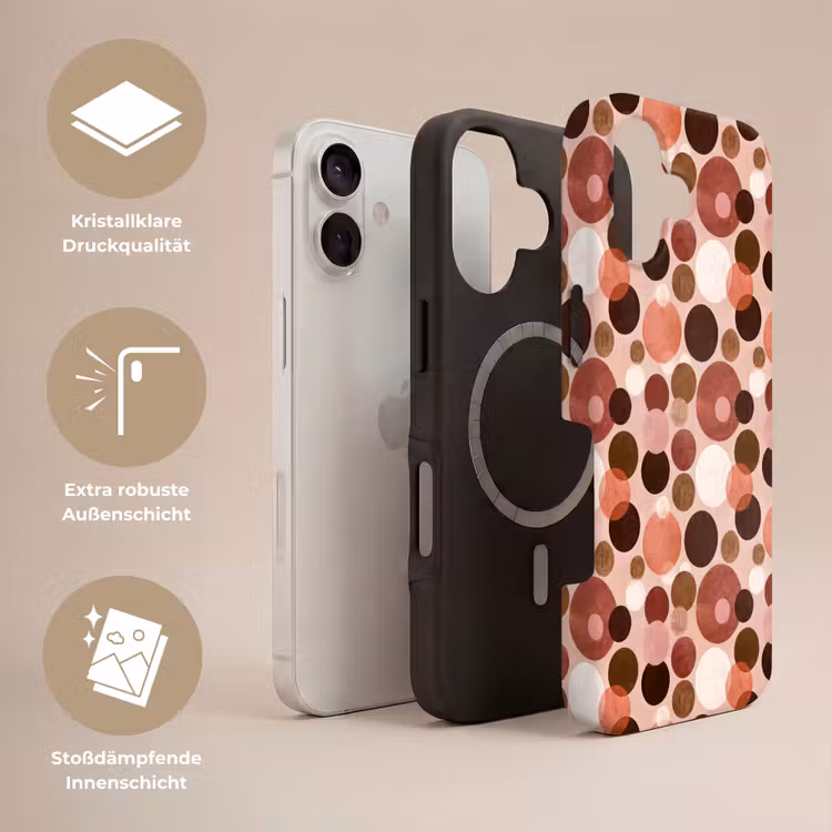 Cirkels - Modern - Kleurrijk Toughcase MagSafe Apple iPhone 17 klein 1017 -USP_Lagen_DE