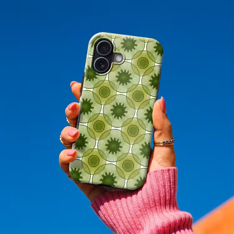 Cirkels - Patroon - Groen Toughcase MagSafe Apple iPhone 17 klein 1017 -Sfeer1V