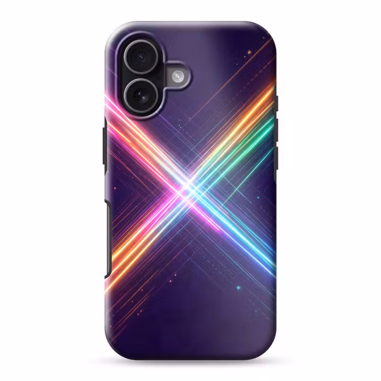 Kruisen - Lasterstralen - Neon Toughcase MagSafe Apple iPhone 17 klein -3d