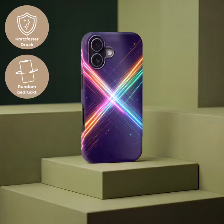 Kruisen - Lasterstralen - Neon Toughcase MagSafe Apple iPhone 17 klein -USP_PrintM_DE
