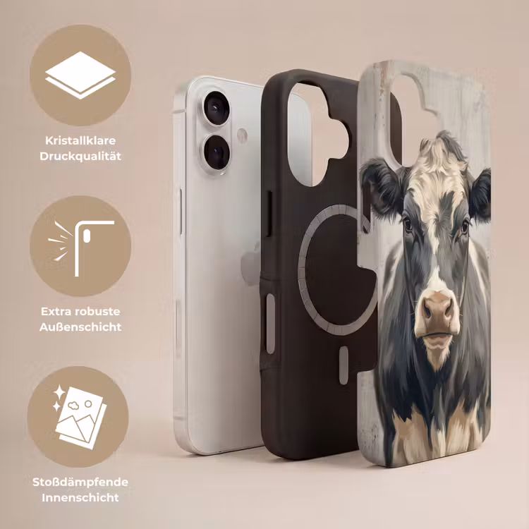 Koe - Portret - Dieren - Modern Toughcase MagSafe Apple iPhone 17 klein -USP_Lagen_DE