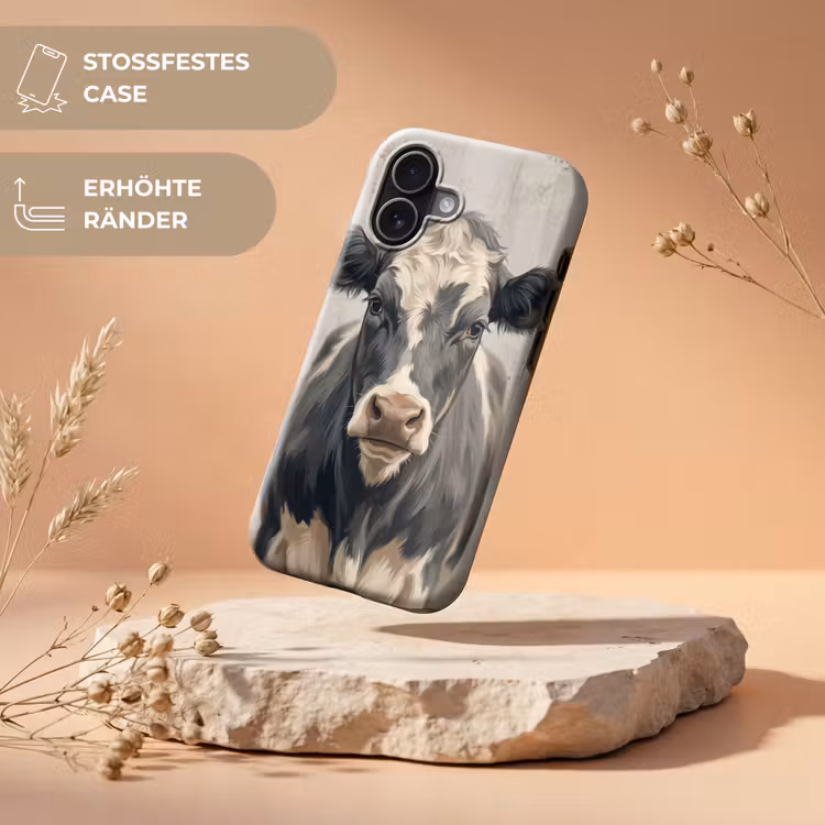 Koe - Portret - Dieren - Modern Toughcase MagSafe Apple iPhone 17 klein -USP_RandenV_DE