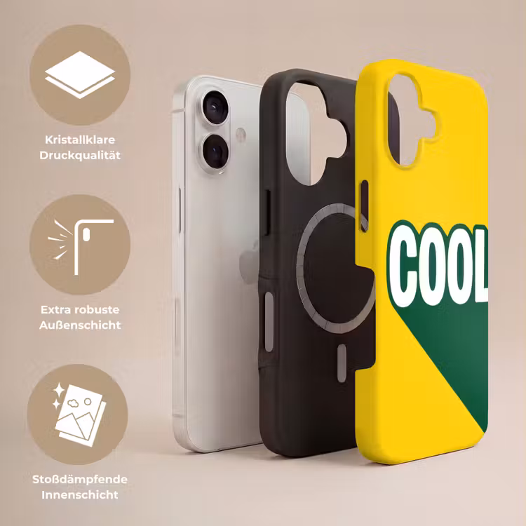 Cool - Geel - Groen Toughcase MagSafe Apple iPhone 17 klein -USP_Lagen_DE