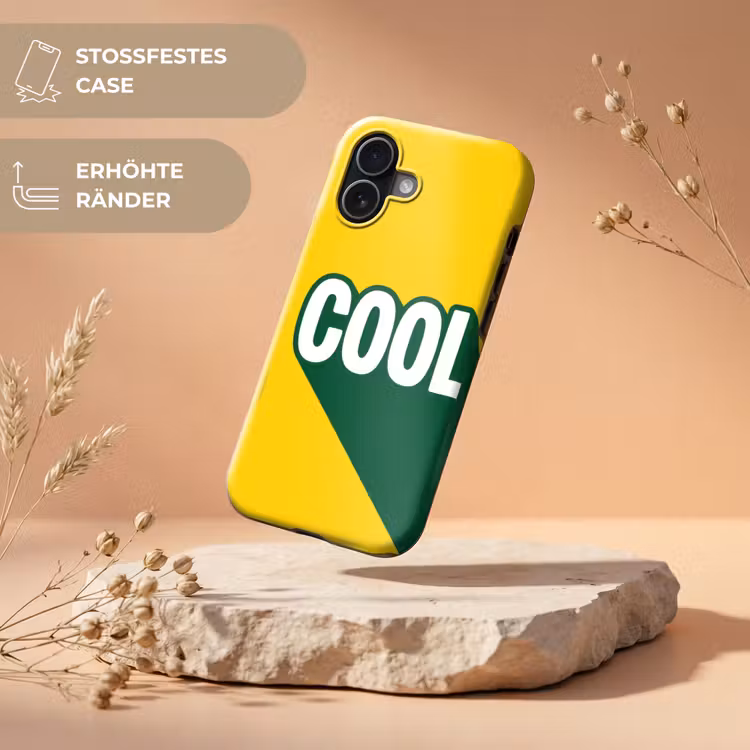Cool - Geel - Groen Toughcase MagSafe Apple iPhone 17 klein -USP_RandenV_DE