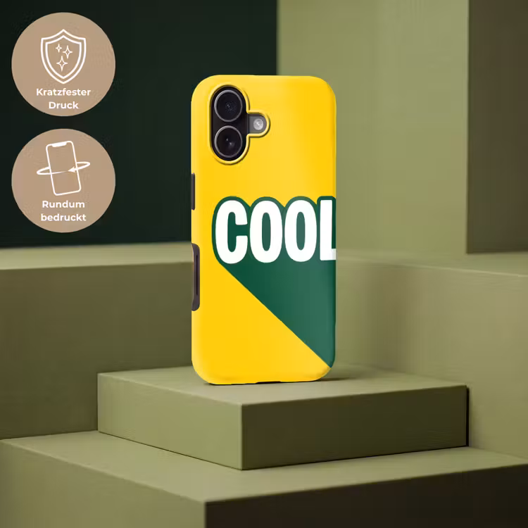 Cool - Geel - Groen Toughcase MagSafe Apple iPhone 17 klein -USP_PrintM_DE