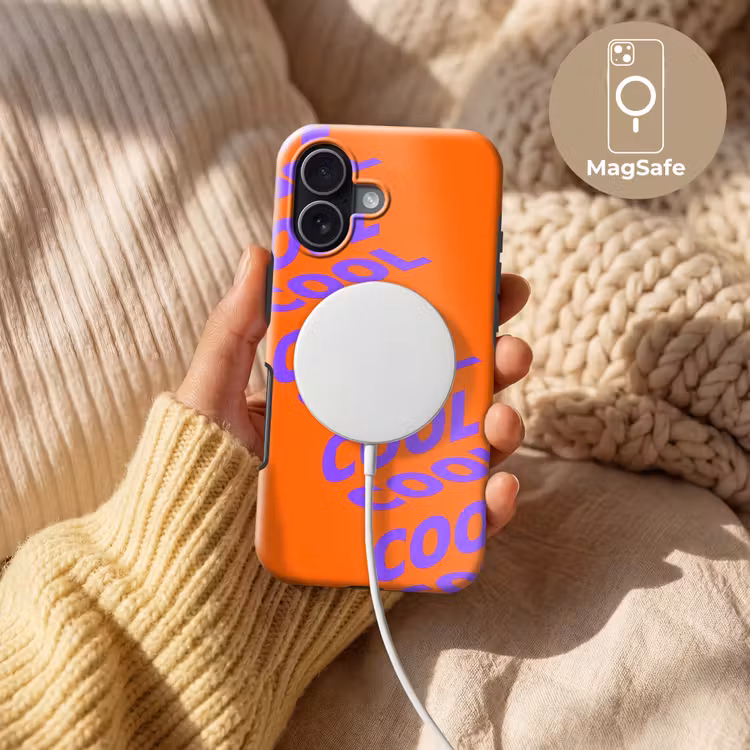 Cool - Paars - Oranje Toughcase MagSafe Apple iPhone 17 klein -USP_MagsafeV