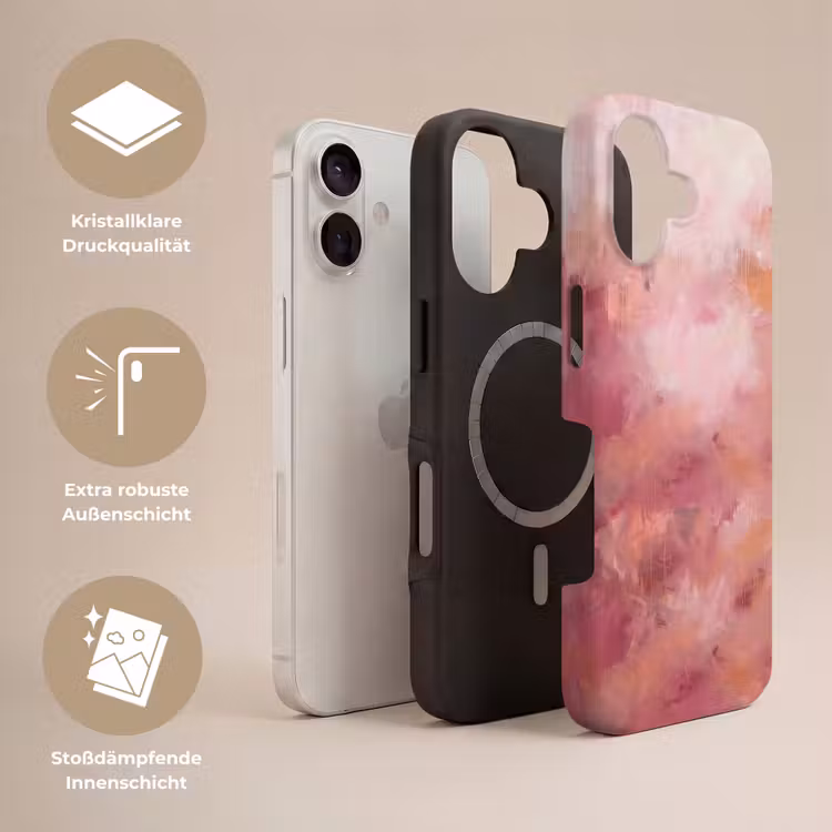 Kunst - Vloeiend - Pastel - Abstract Toughcase MagSafe Apple iPhone 17 klein -USP_Lagen_DE