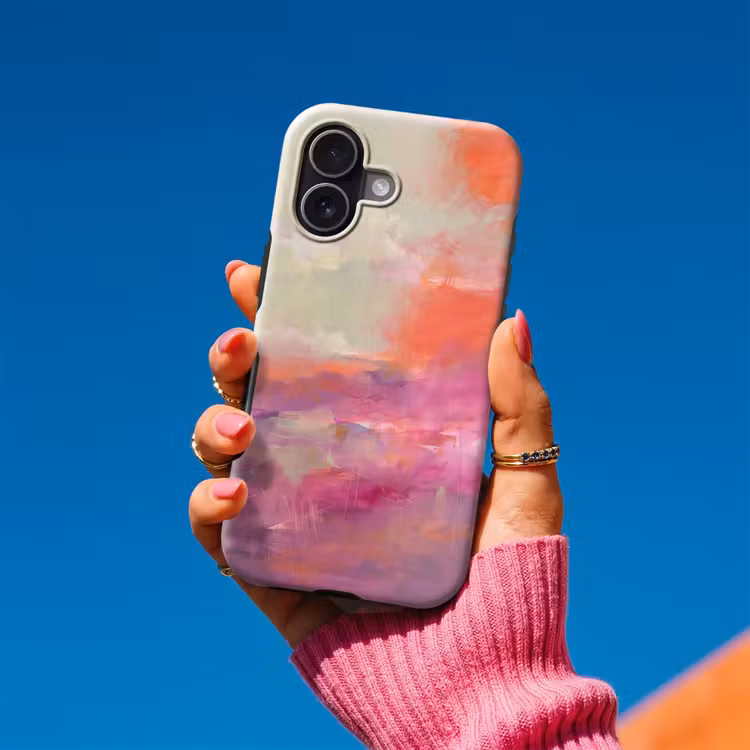 Kunst - Vloeiend - Overgangen - Oranje Toughcase MagSafe Apple iPhone 17 klein -Sfeer1V