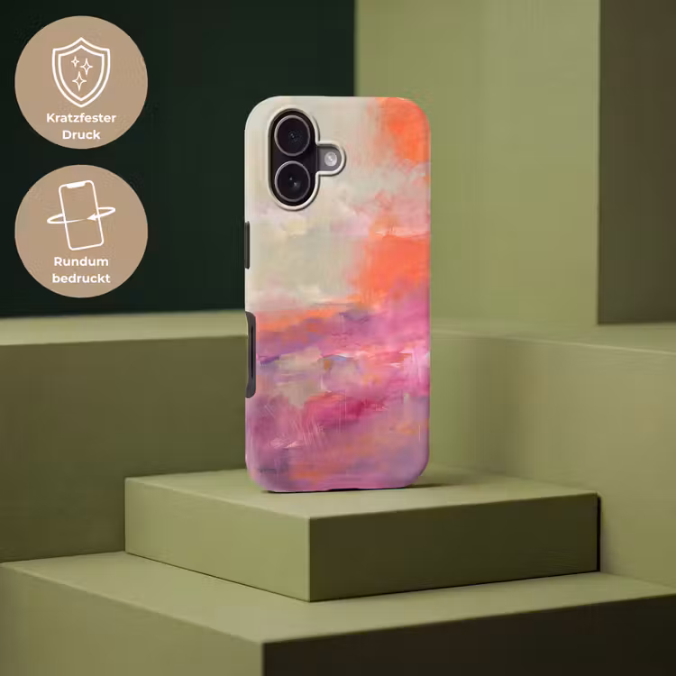 Kunst - Vloeiend - Overgangen - Oranje Toughcase MagSafe Apple iPhone 17 klein -USP_PrintM_DE