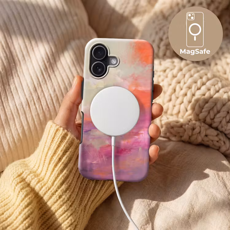Kunst - Vloeiend - Overgangen - Oranje Toughcase MagSafe Apple iPhone 17 klein -USP_MagsafeV