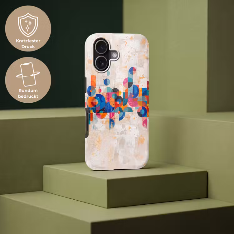 Kunst - Geometrisch - Abstract - Kleurrijk Toughcase MagSafe Apple iPhone 17 klein -USP_PrintM_DE