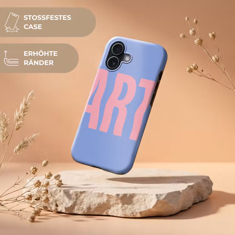 Art - Roze - Blauw Toughcase MagSafe Apple iPhone 17 klein -USP_RandenV_DE