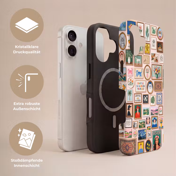 Kunst - Collectie - Decoratie - Modern - Kleurrijk Toughcase MagSafe Apple iPhone 17 klein -USP_Lagen_DE