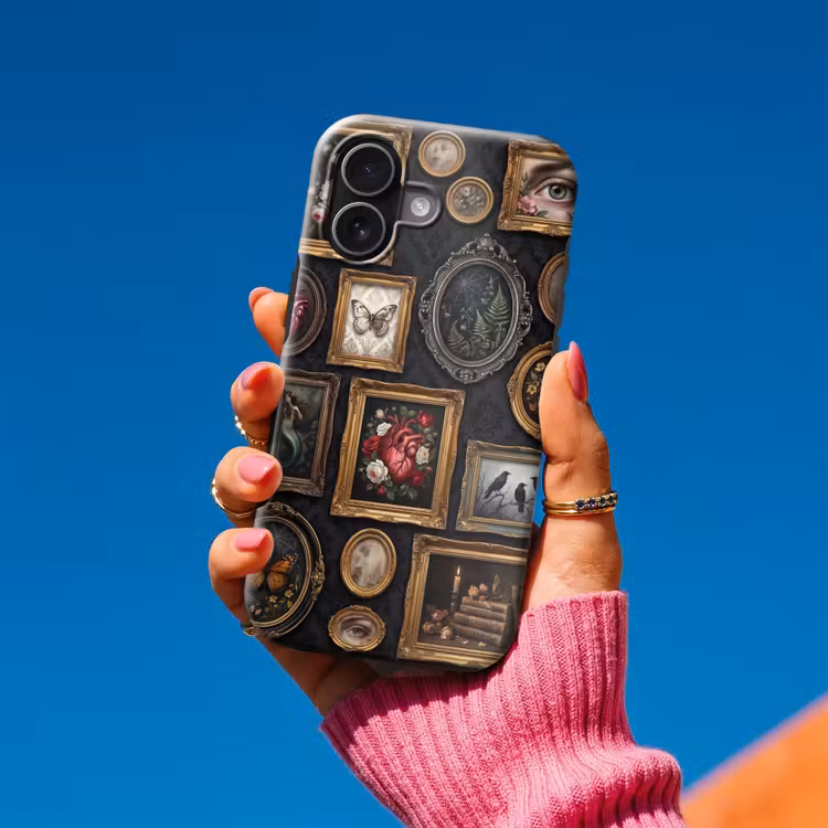 Kunst - Collectie - Vintage - Klassiek - Donker Toughcase MagSafe Apple iPhone 17 klein -Sfeer1V