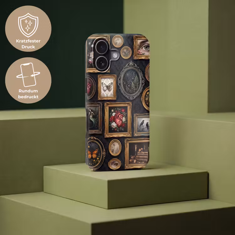 Kunst - Collectie - Vintage - Klassiek - Donker Toughcase MagSafe Apple iPhone 17 klein -USP_PrintM_DE