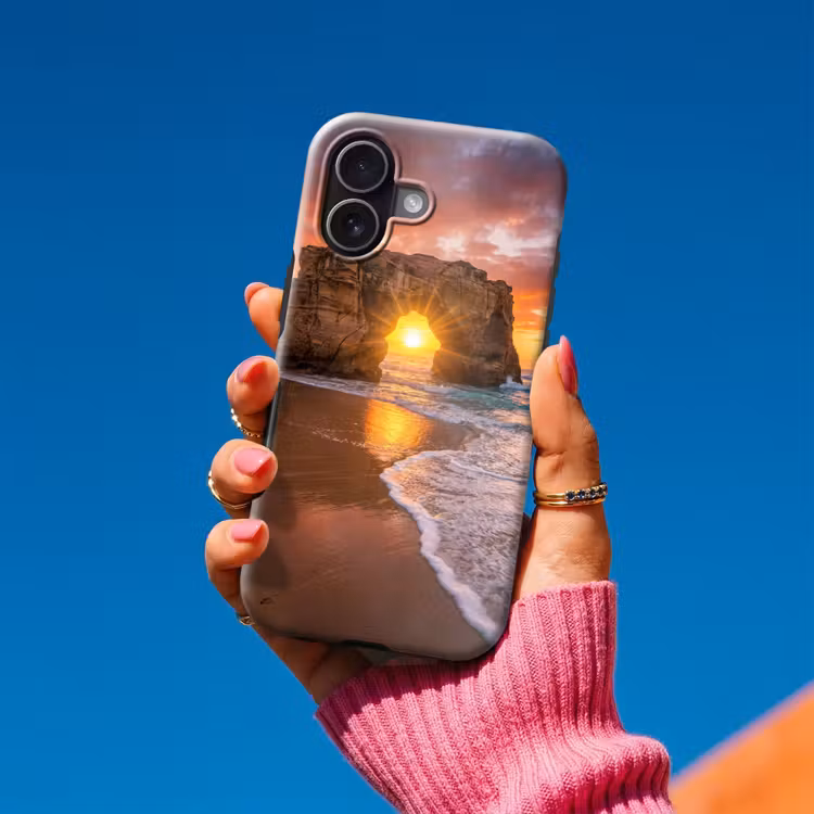 Kust - Rots - Zonsondergang - Zee - Natuur Toughcase MagSafe Apple iPhone 17 klein -Sfeer1V