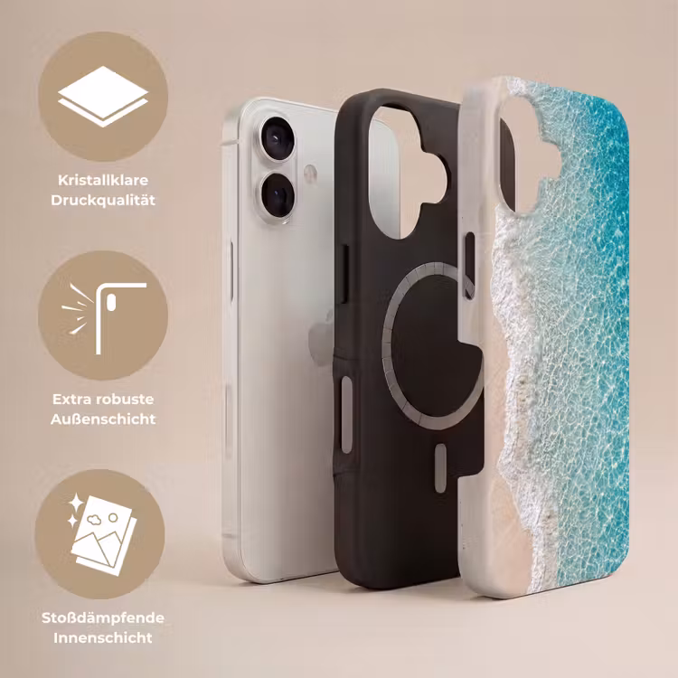 Kust - Zand - Blauw Toughcase MagSafe Apple iPhone 17 klein -USP_Lagen_DE