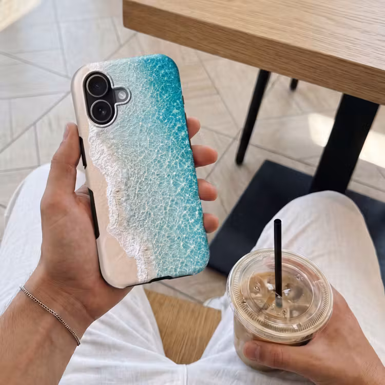 Kust - Zand - Blauw Toughcase MagSafe Apple iPhone 17 klein -Sfeer1M