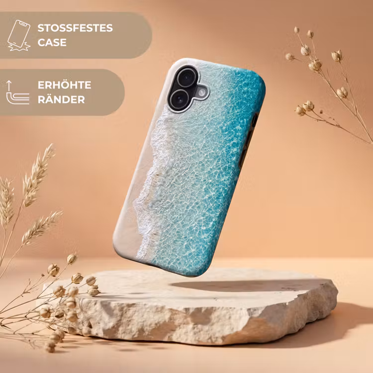 Kust - Zand - Blauw Toughcase MagSafe Apple iPhone 17 klein -USP_RandenV_DE