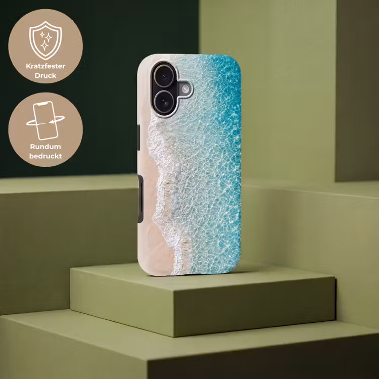 Kust - Zand - Blauw Toughcase MagSafe Apple iPhone 17 klein -USP_PrintM_DE