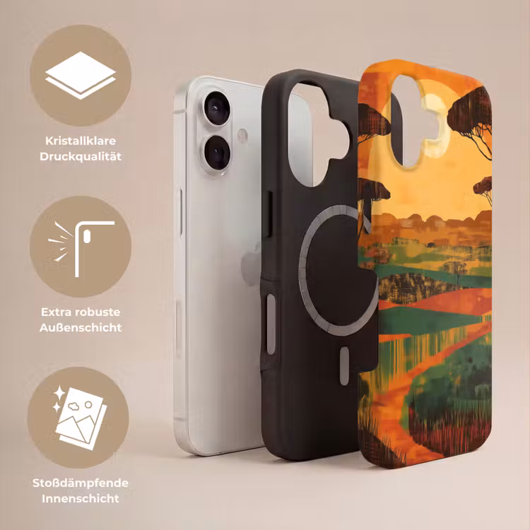 Landschap - Afrikaans - Zon Toughcase MagSafe Apple iPhone 17 klein -USP_Lagen_DE