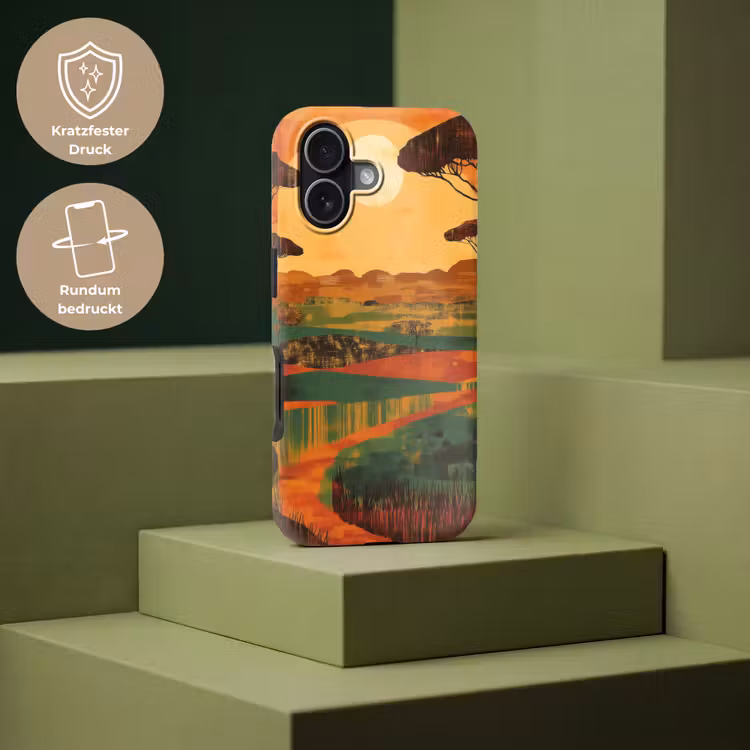 Landschap - Afrikaans - Zon Toughcase MagSafe Apple iPhone 17 klein -USP_PrintM_DE