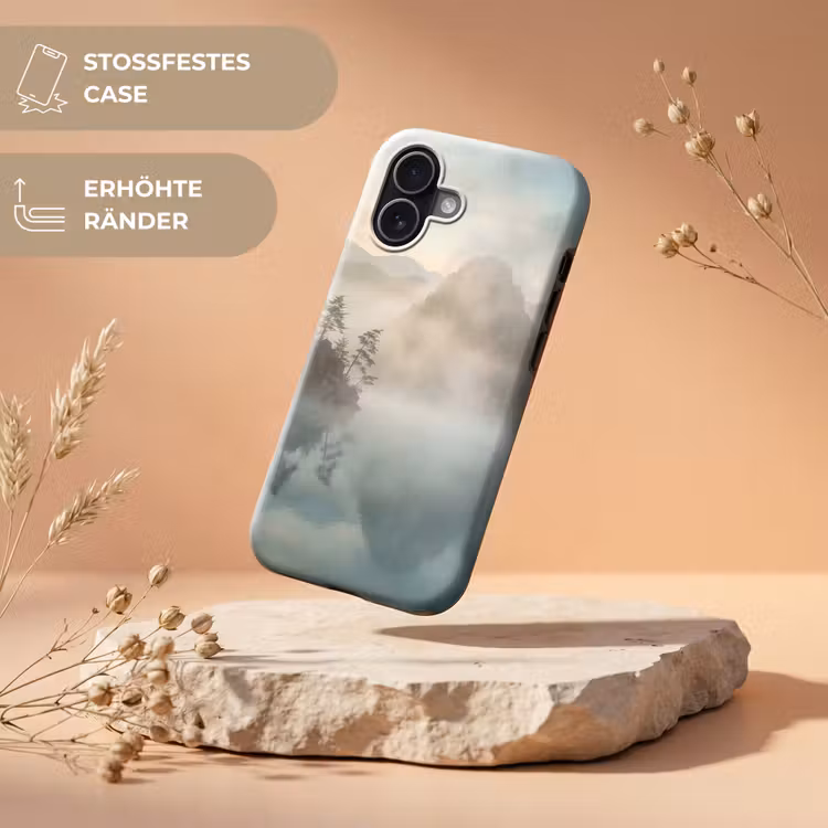Landschap - Bergen - Mist - Water - Natuur Toughcase MagSafe Apple iPhone 17 klein -USP_RandenV_DE