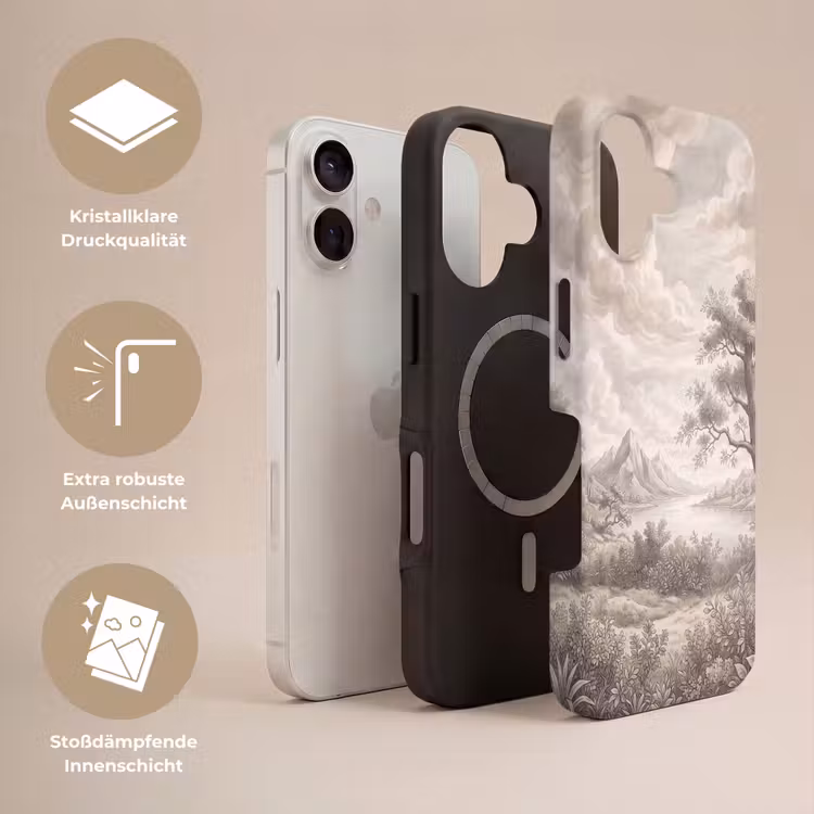 Landschap - Bergen - Meer - Natuur Toughcase MagSafe Apple iPhone 17 klein -USP_Lagen_DE