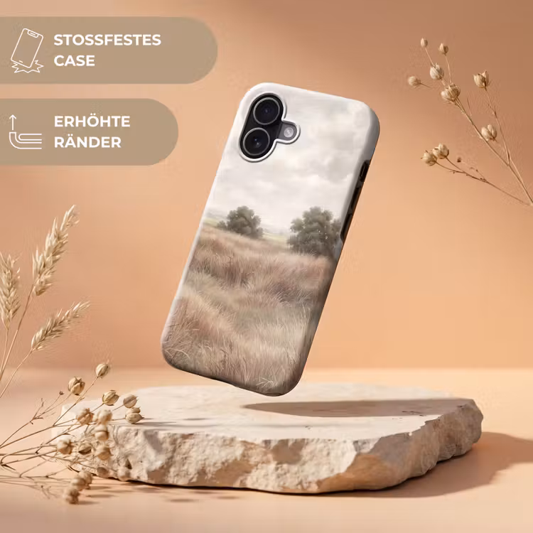 Landschap - Minimalistisch - Beige Toughcase MagSafe Apple iPhone 17 klein -USP_RandenV_DE