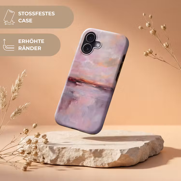 Landschap - Zonsondergang - Abstract - Modern - Roze Toughcase MagSafe Apple iPhone 17 klein -USP_RandenV_DE