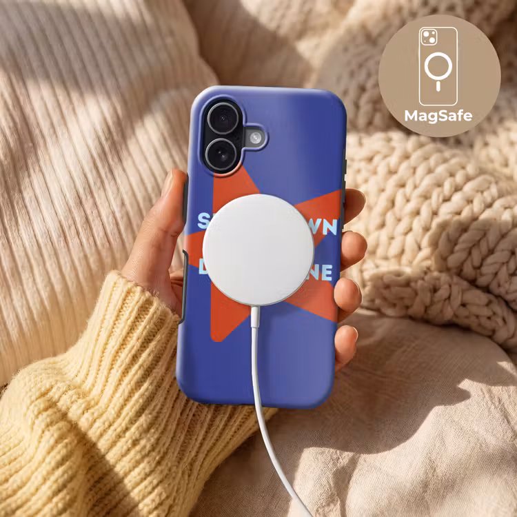 Slow down you're doing fine - Ster - Blauw Toughcase MagSafe Apple iPhone 17 klein -USP_MagsafeV