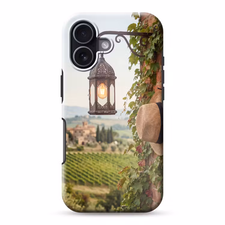 Lantaarn - Wijngaard - Landschap - Italiaans Toughcase MagSafe Apple iPhone 17 klein -3d