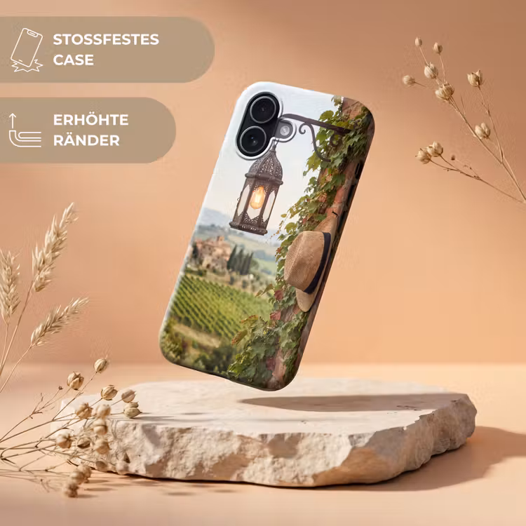 Lantaarn - Wijngaard - Landschap - Italiaans Toughcase MagSafe Apple iPhone 17 klein -USP_RandenV_DE