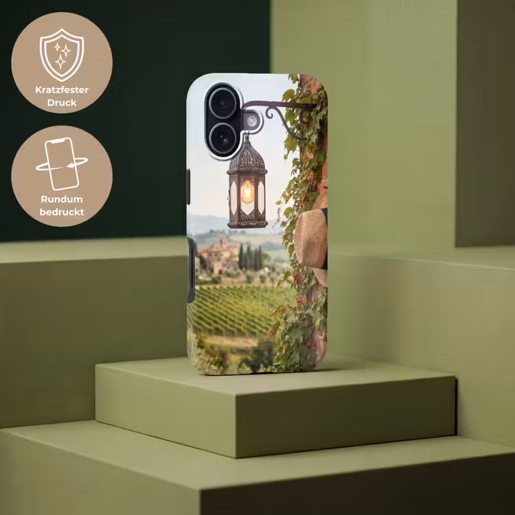 Lantaarn - Wijngaard - Landschap - Italiaans Toughcase MagSafe Apple iPhone 17 klein -USP_PrintM_DE