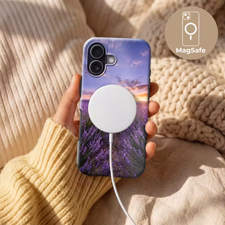 Lavendel - Veld - Natuur - Paars Toughcase MagSafe Apple iPhone 17 klein -USP_MagsafeV