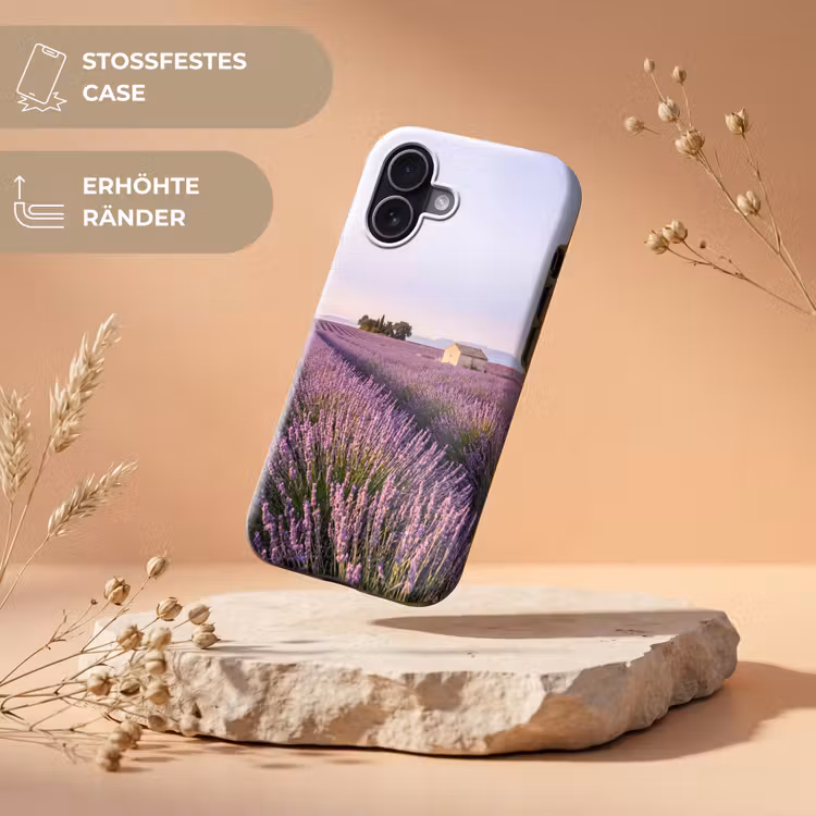 Lavendel - Landschap - Sereen - Paars Toughcase MagSafe Apple iPhone 17 klein -USP_RandenV_DE
