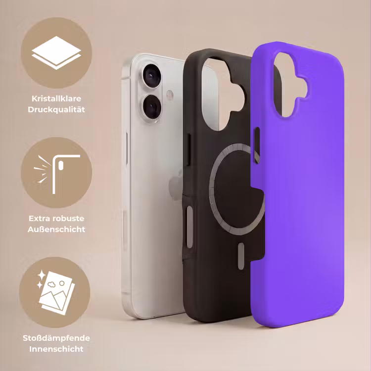 Vivid - Violet - Paars Toughcase MagSafe Apple iPhone 17 klein 1017 -USP_Lagen_DE
