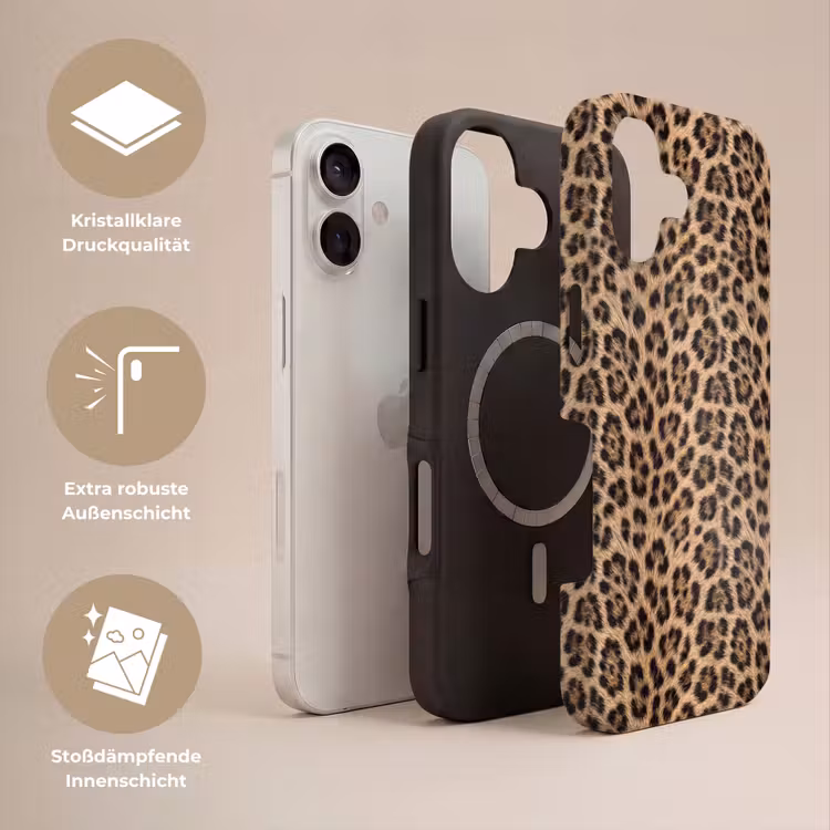 Luipaard - Vacht - Klassiek - Bruin Toughcase MagSafe Apple iPhone 17 klein -USP_Lagen_DE