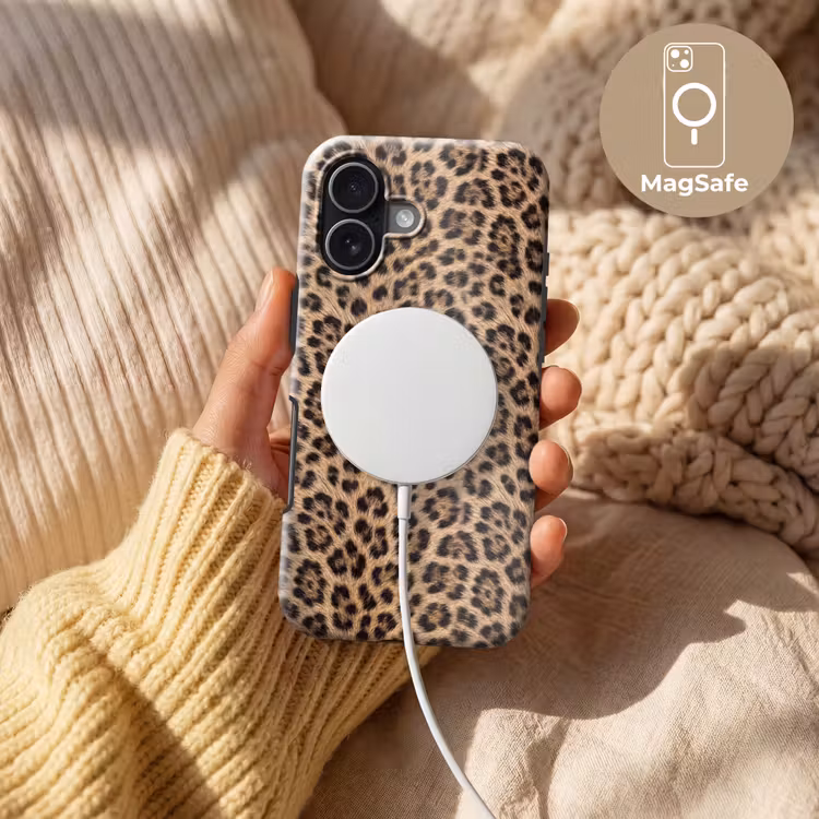 Luipaard - Vacht - Klassiek - Bruin Toughcase MagSafe Apple iPhone 17 klein -USP_MagsafeV