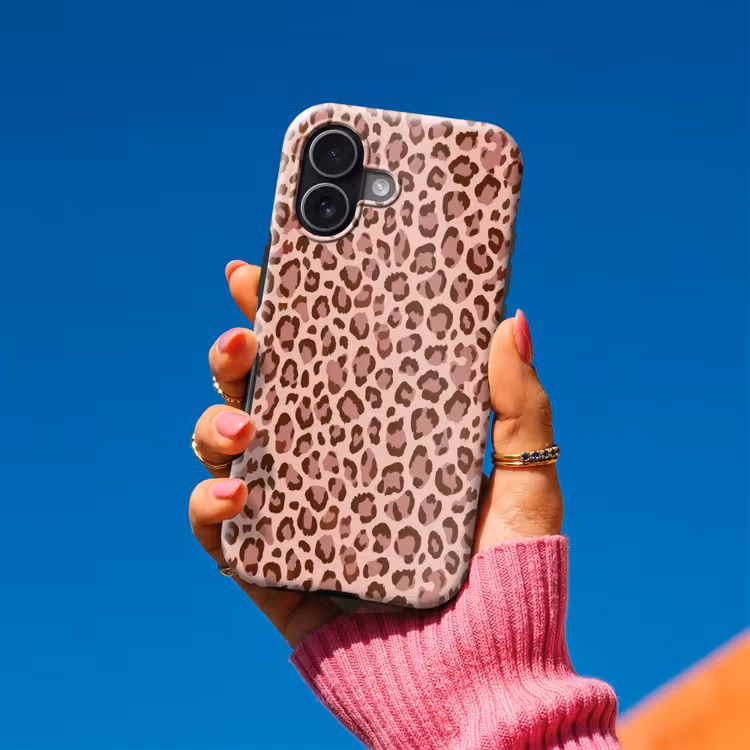 Luipaard - Patroon - Roze Toughcase MagSafe Apple iPhone 17 klein 1017 -Sfeer1V
